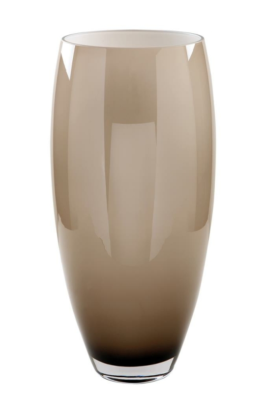 Fink AFRICA Glasvase, Glas, greige opal, Höhe 40cm Ø 21cm 115310, 159