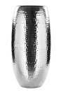 Fink AFRICA Vase,vernickelt,gehämm.  Höhe 40cm Ø 21cm 157020