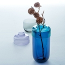 Leonardo GK/2tlg.Vase 30 t&uuml;rkis/blau Fusione 34486 14 x 14 x 30 cm