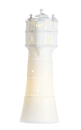 Gilde Lampe "Leuchtturm"
weiß 
Fassung E 14 max. 40 W
Höhe 35,0 cm Durchm. 12,0 cm 34083