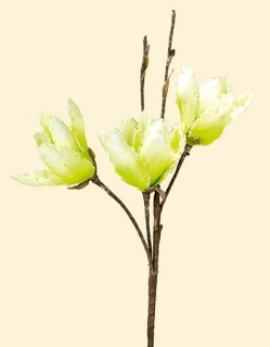 Gilde Deko Magnolie mit 3 Bl&uuml;tenen 42636 Kunstblume