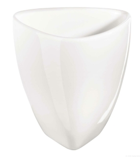 ASA Vase, weiß TETRA Ø 12/ 5,5 cm, Höhe 13 cm weiß glänzend 65002005
