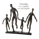Casablanca Skulptur "Familie" Poly,bronzefarben...