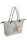 Gilde Tasche mit Stern und Applikationen 
grau, braun
mit Kordelgriff und Reissverschluss
Material: 85% Leinen, 10% Kunstleder,
5% Metall
Breite 49,0 cm Höhe 58,0 cm 48167