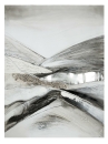 Gilde Gemälde "Landscape" silber/weiß/schwarz/grau handbemalt Breite 90,0 cm Höhe 120,0 cm 38886