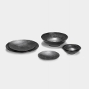 Lambert Kaori Schale Rochen-Optik schwarz / metallic, D 30 cm, Stoneware 20508