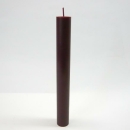 Lambert Kerze rund durchgefärbt dunkelrot, H 25 cm, D 3 cm 39548