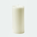 Lambert Kerze rund, durchgefärbt elfenbein, H 18 cm, D 8 cm, passend für Lambert-Leuchter und -Windlichter 39561