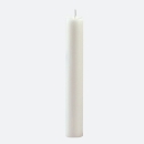Lambert Kerze rund mit Glockenkopf durchgefärbt elfenbein, H 25 cm, D 3 cm, geeignet für Lambert-Leuchter und -Windlichter 39940