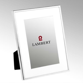 Lambert Portland Bilderrahmen 17,7x22,7 versilbert, Emaille weiß für Fotoformat 13  x 18  cm 42267
