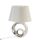 Casablanca Lampe Circles weiss/silber,B.35cm H.48cm...