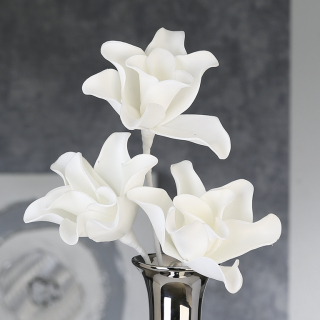 Casablanca Foam Flower Rumba weiss,m.3 Blüten L.43cm  Höhe: 43 cm 38056