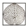 Casablanca Wanddeko Leaf ant.sil,dk.braun,Met 42x42cm  Höhe: 42 cm  Breite: 42 cm 74558