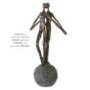 Casablanca Skulptur Encourage Poly,bronzefarb  Höhe:...