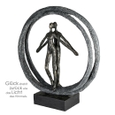 Casablanca Skulptur Paar im Ring Poly,broncef  Höhe:...