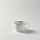 4er Set von Lambert Piana Kaffee-Teetasse Porzellan, H 7 cm, D 9,5 cm, Dekor Rand weiß / basaltgrau 21390