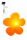8 Seasons Shining Flower Ø 40 (Solar/Orange) 32409S