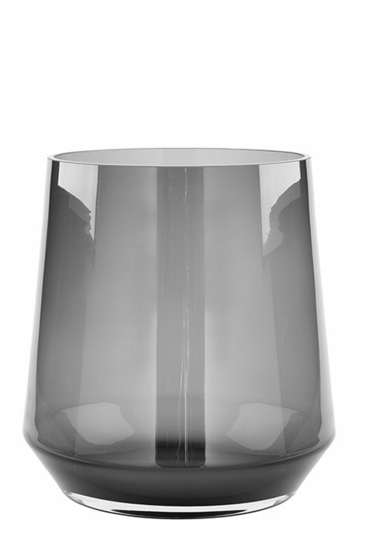 79,95 LINEA 21cm Vase,Windlicht,Glas,grau 115286, Ø € Höhe Fink 22cm,