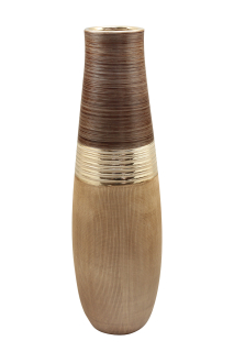 Gilde Kegelvase "Bradora" braun/champagner/beige H= 56,0 cm 47135