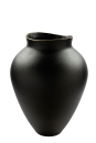Fink KALEA Vase,Keramik,schwarz,m.Goldrand  Höhe 44,...