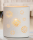 Gilde Lampe Ellipse "Florale" weiß, einseitig geprickelt Fassung E14, max. 40W, 220-240V H: 20 cm B: 17 cm T: 9cm 32179