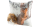 Gilde Kissen Eichhörnchen im Winter creme, Samt mit braunem Schwanz aus Kunstfell, Bezug und Füllung 100% Polyester, Handwäsche H: 45 cm B: 45 cm 44097