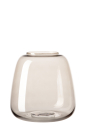 Fink SUNDAY Vase,Glas,grau  Höhe 15,5, Ø 14,5cm 116065