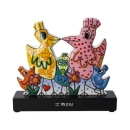 Goebel James Rizzi Figur - "Our Colorful Family" 26102881