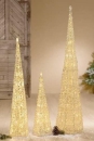 Gilde Acryl Pyramide LED-Warm-Light 120x20x20 cm + 5...