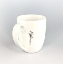 Ritzenhoff Kaffeetasse Porzellan wei&szlig; H:10cm D:8cm