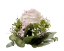 Fink TESSA Bouquet,Rosen,creme-rose H.15cm,D.15cm