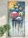 Gilde Bild "Umbrella Meeting" Metall mehrfarbig...