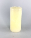 Bellini Kerze Bent rustik weiß 6,8x14cm