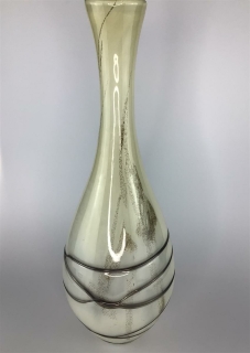 Gilde Glas Flaschenvase Marble Glas Art 39012