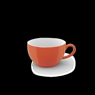 Dibbern Solid Color Kaffee-Obertasse Koralle 0,25l
