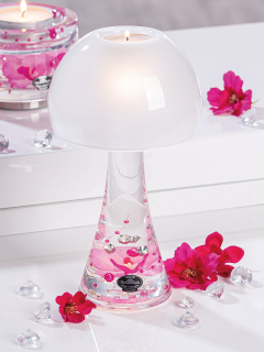 Gilde Dream LED Lampe Salon Pink Orchid 73418